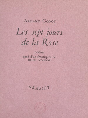 cover image of Les sept jours de la rose